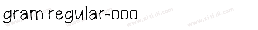 gram regular字体转换 gram regular字体转换